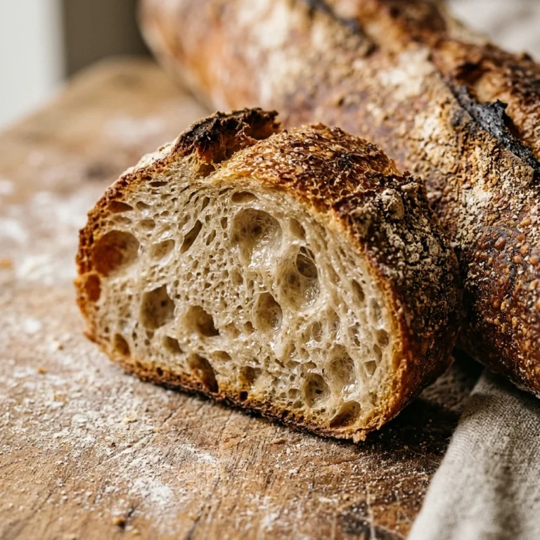 Sourdough Baguette Bread Easy Homemade Beginner Artisan