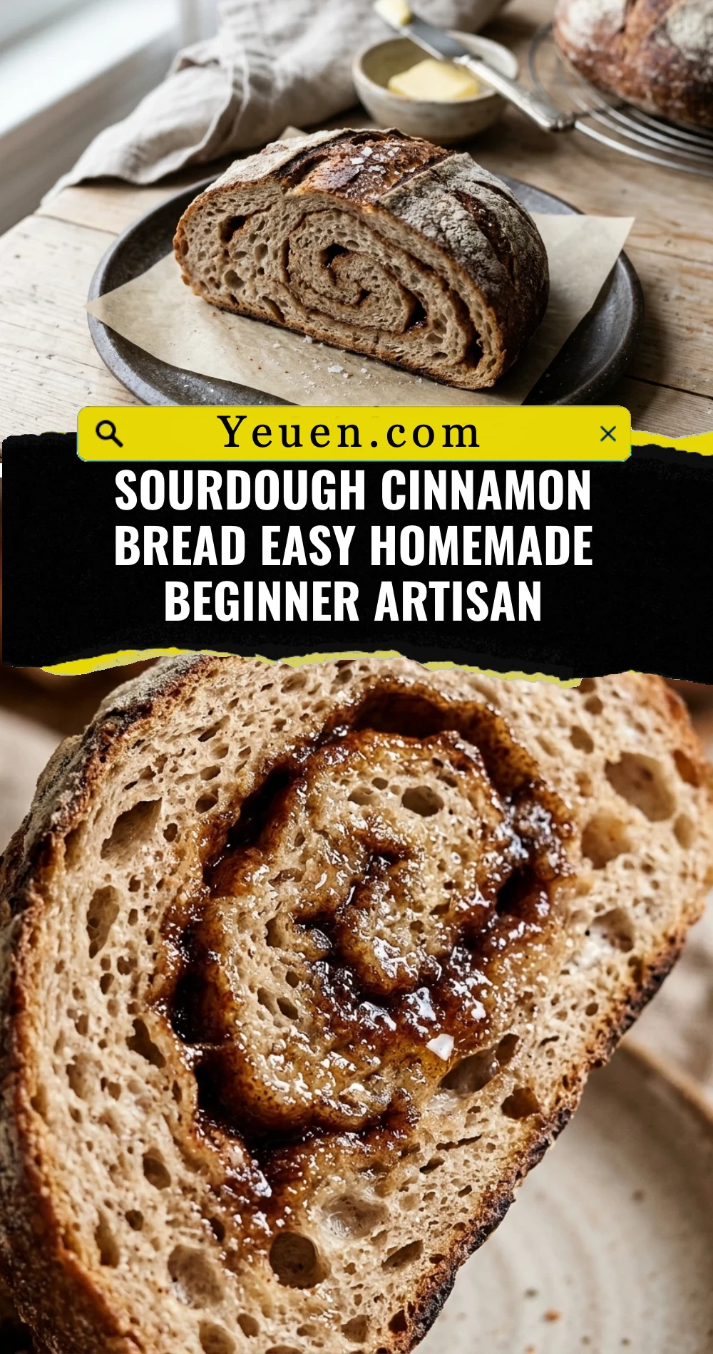 Sourdough Cinnamon Bread Easy Homemade Beginner Artisan