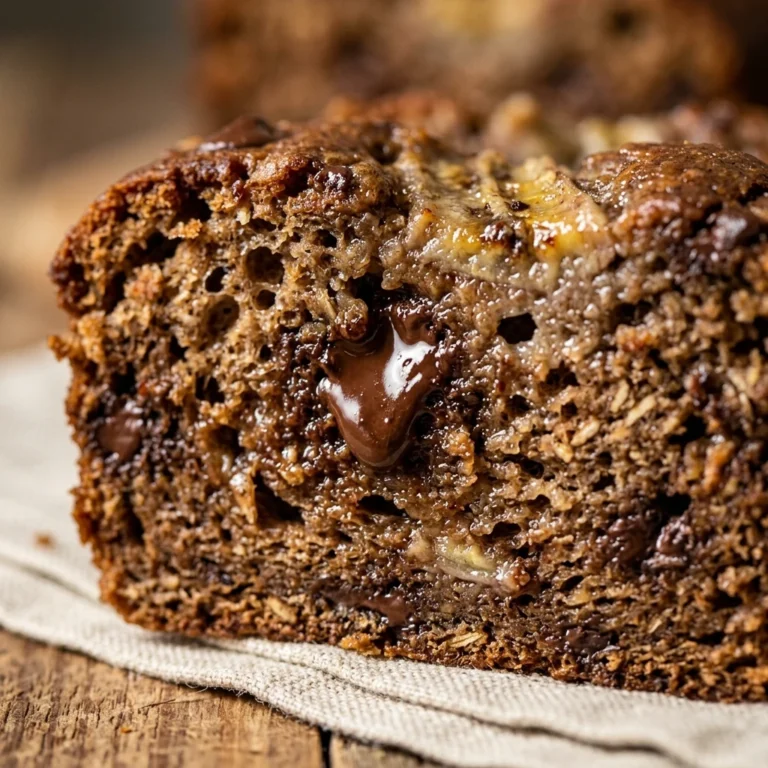 Sourdough Discard Banana Bread With Chocolate Chips Easy