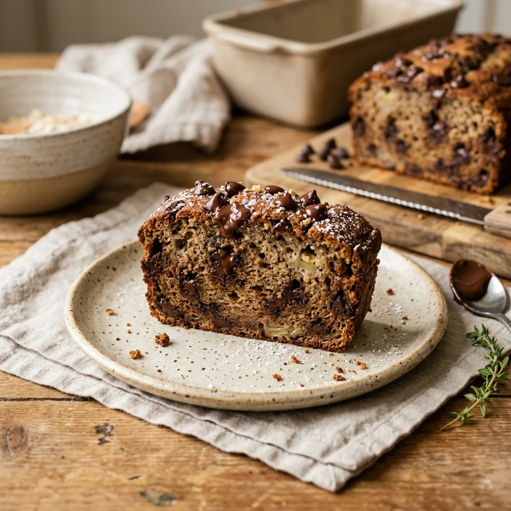 Sourdough Discard Banana Bread With Chocolate Chips Easy