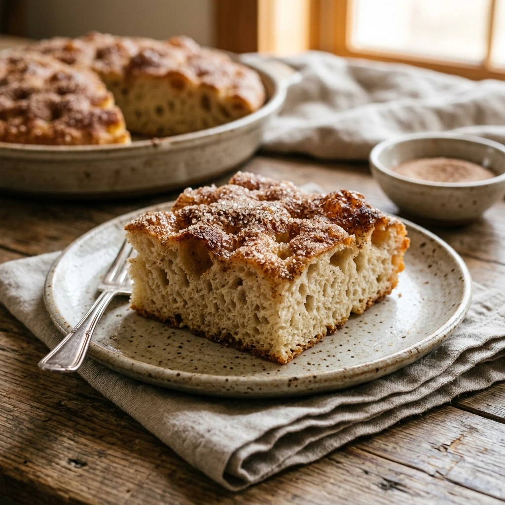 Sourdough Discard Focaccia Cinnamon Sugar