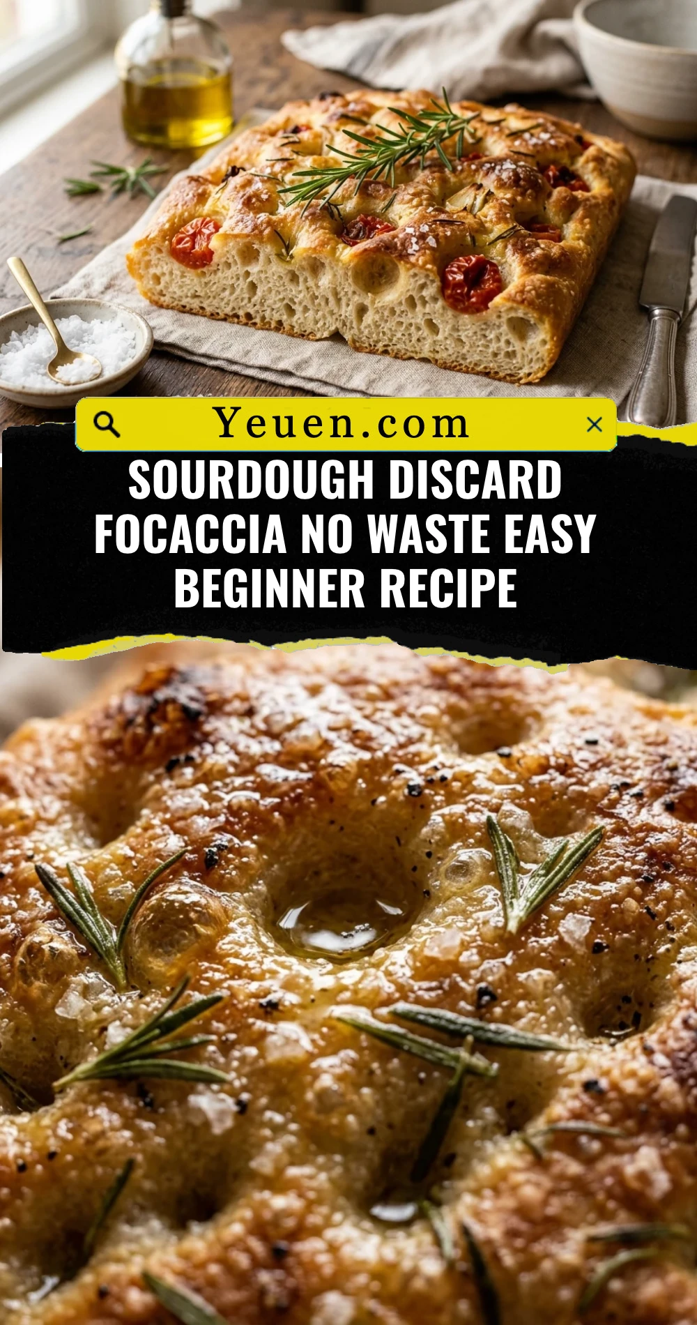 Sourdough Discard Focaccia No Waste Easy Beginner Recipe