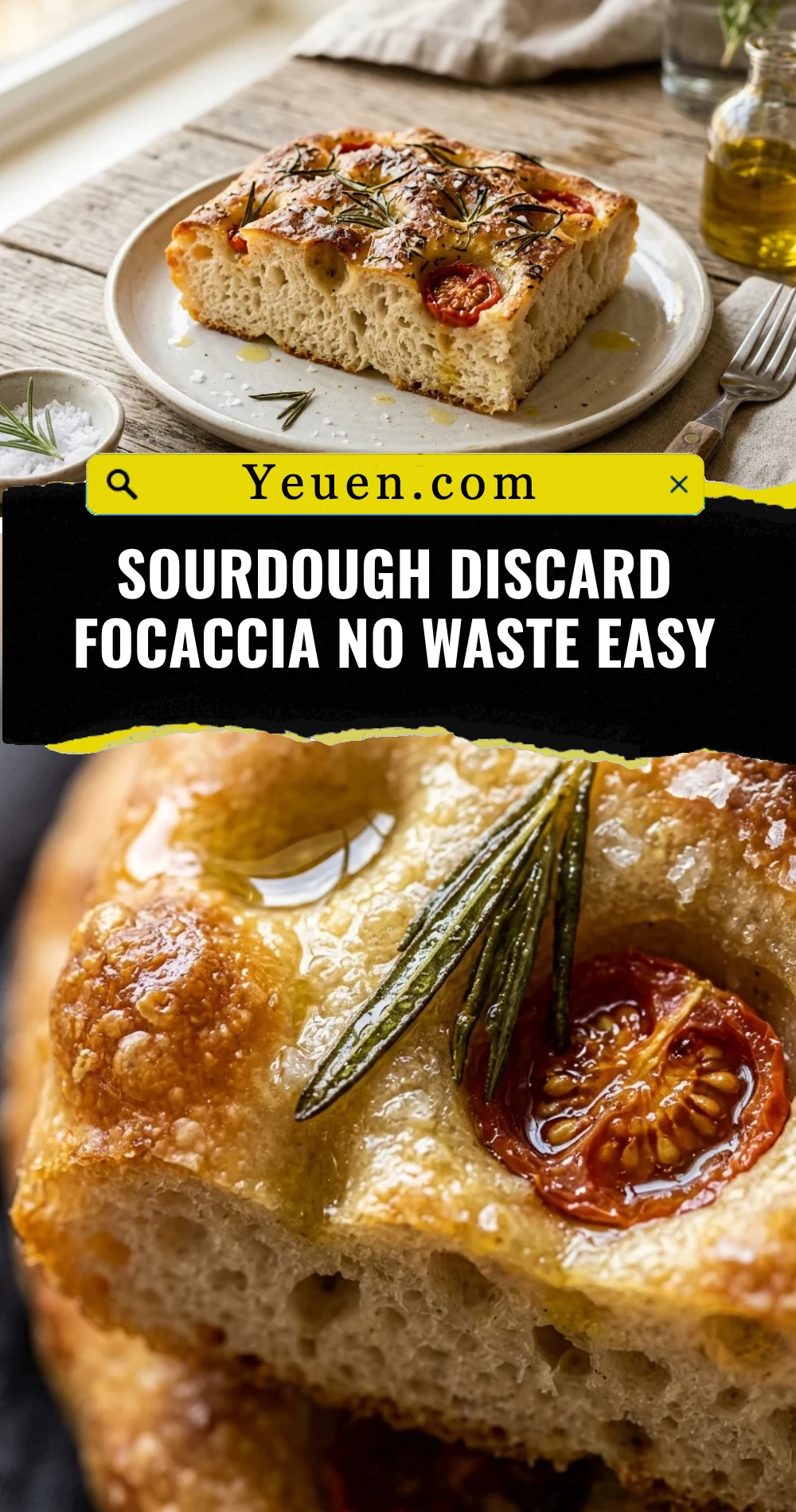 Sourdough Discard Focaccia No Waste Easy