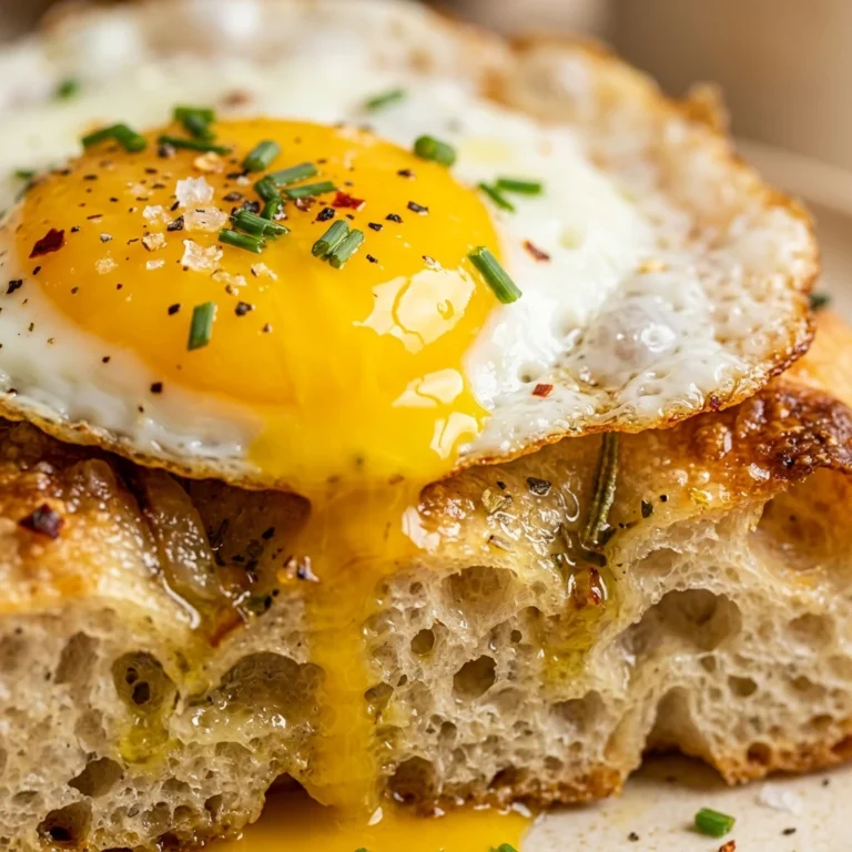 Sourdough Focaccia Breakfast Eggs On Top