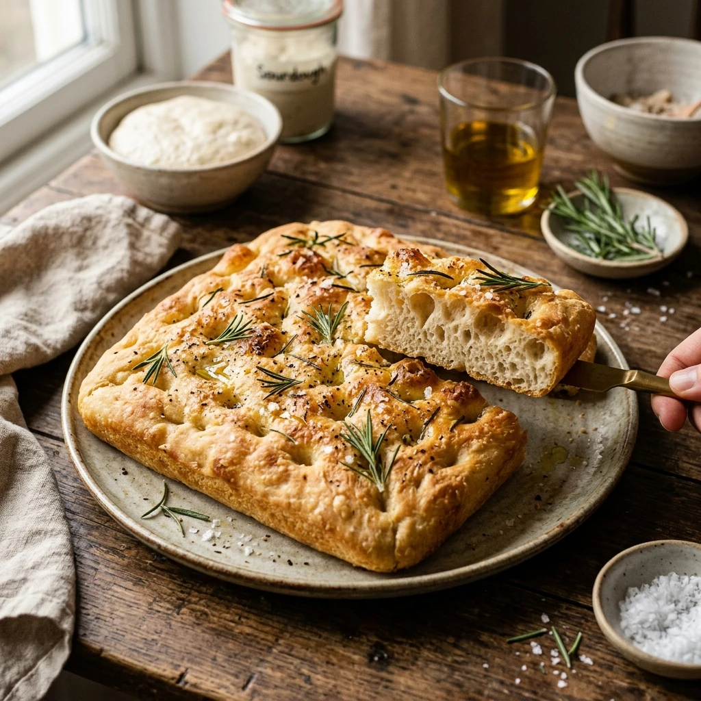 Sourdough Focaccia For Beginners Step By Step