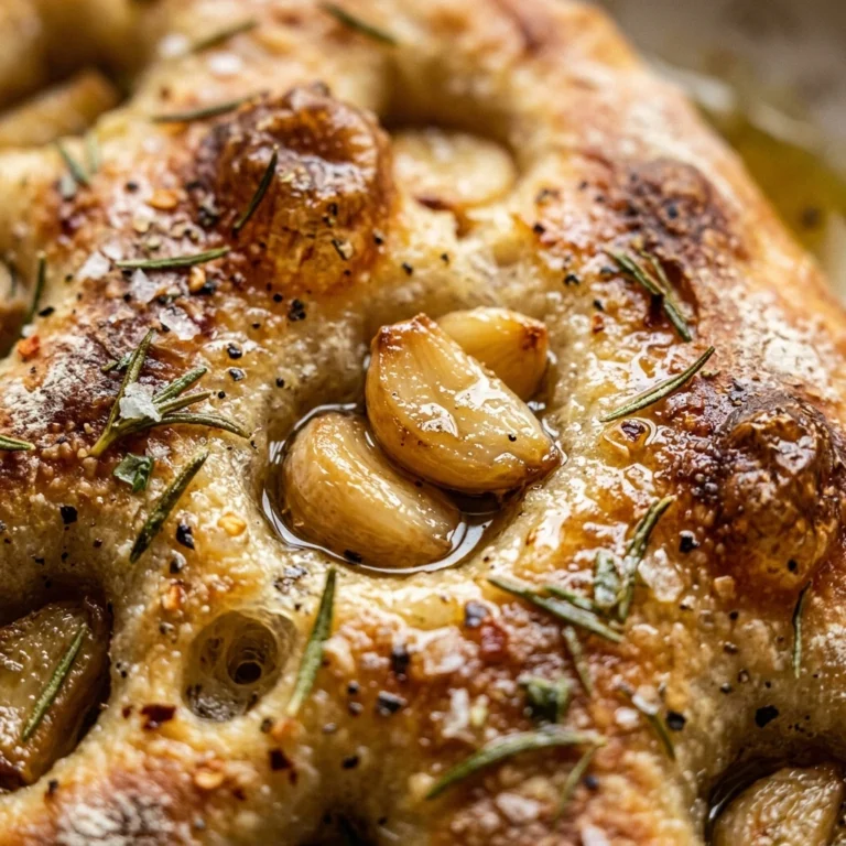 Sourdough Focaccia Garlic Confit Viral 2026