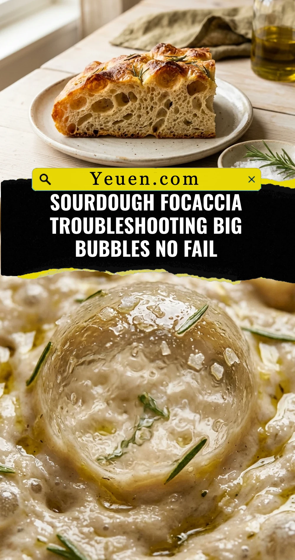 Sourdough Focaccia Troubleshooting Big Bubbles No Fail