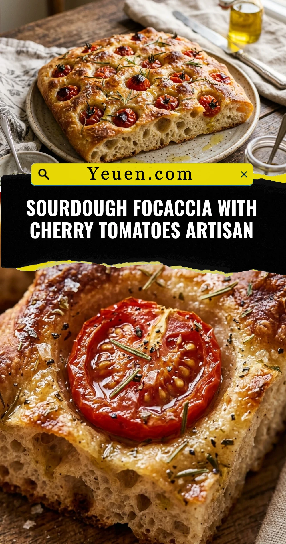 Sourdough Focaccia With Cherry Tomatoes Artisan
