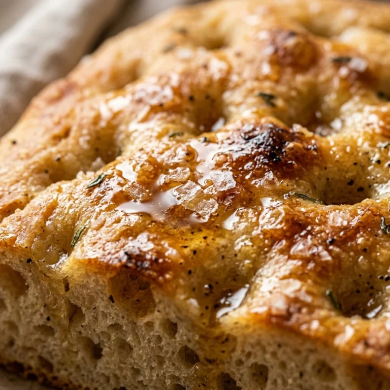 Sourdough Focaccia With Honey And Sea Salt