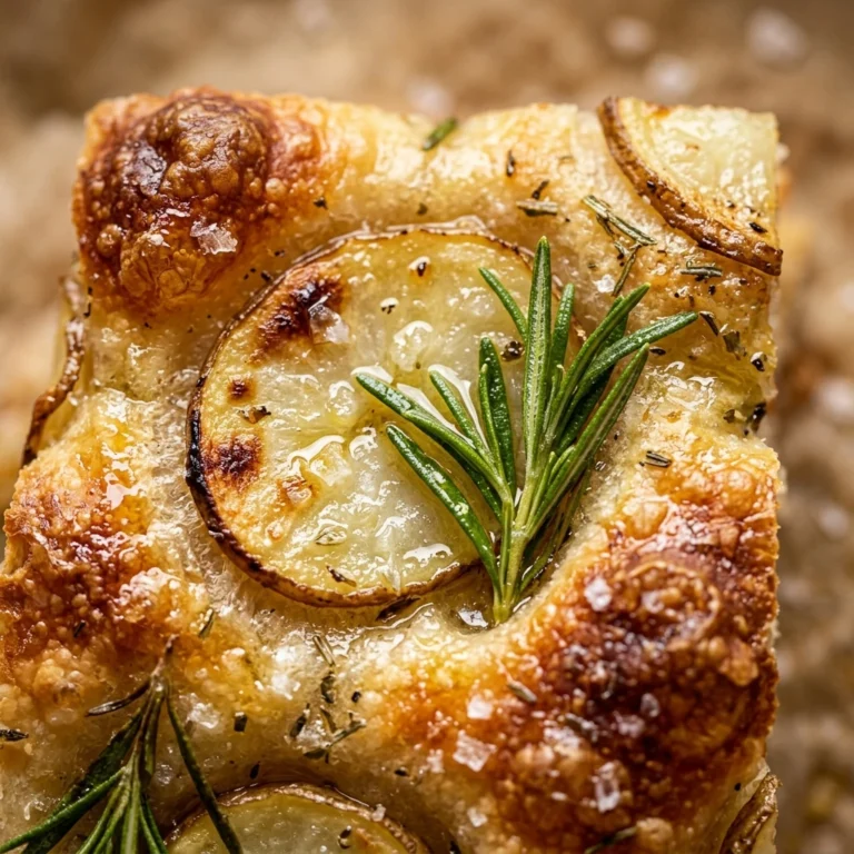 Sourdough Focaccia With Potatoes Rosemary