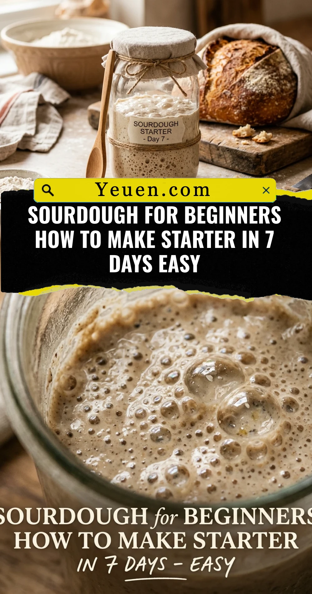 Sourdough For Beginners How To Make Starter In 7 Days Easy