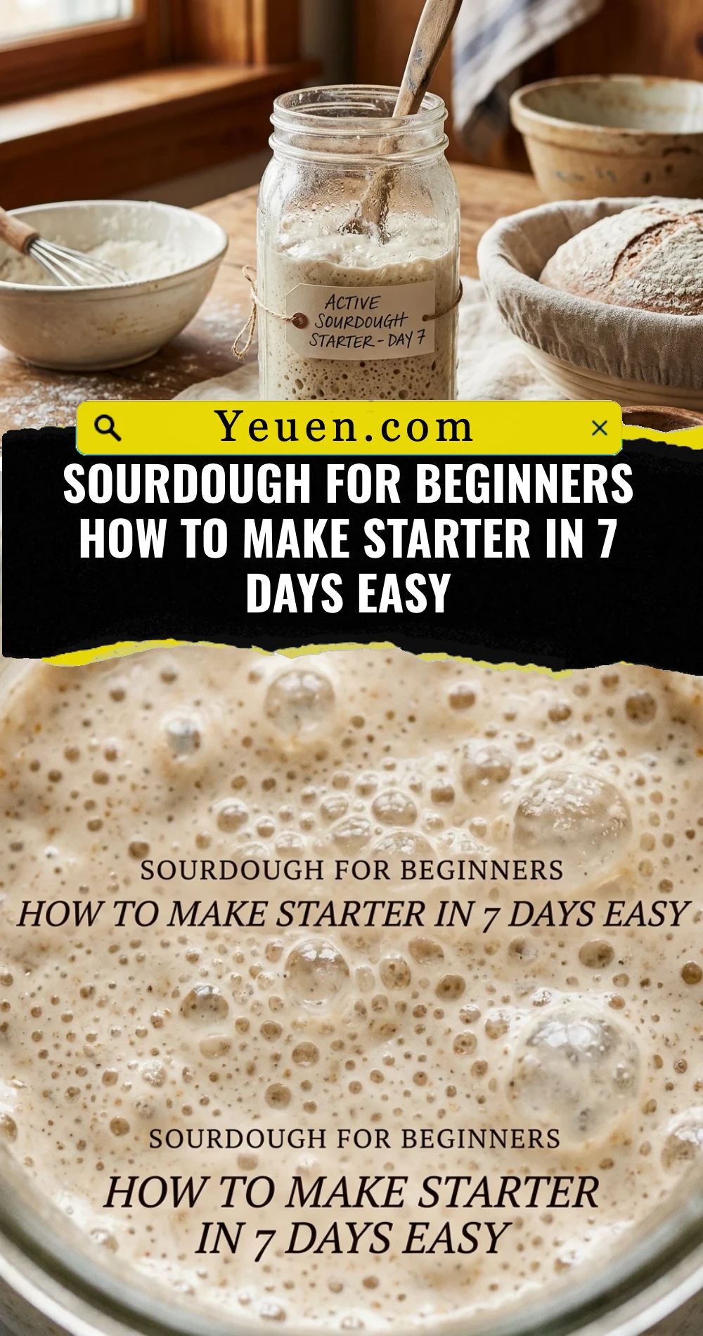 Sourdough For Beginners How To Make Starter In 7 Days Easy