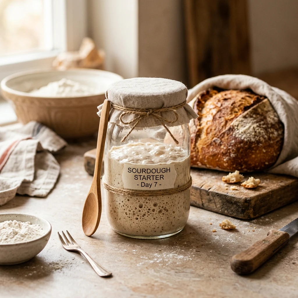 Sourdough For Beginners How To Make Starter In 7 Days Easy