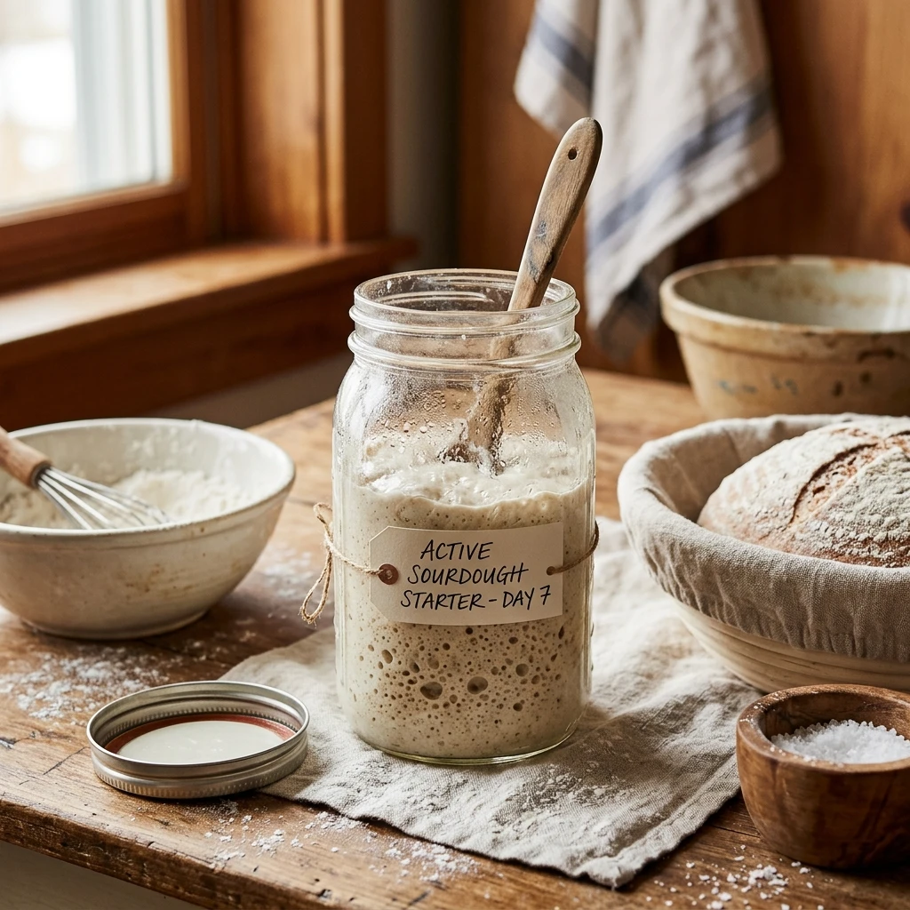 Sourdough For Beginners How To Make Starter In 7 Days Easy