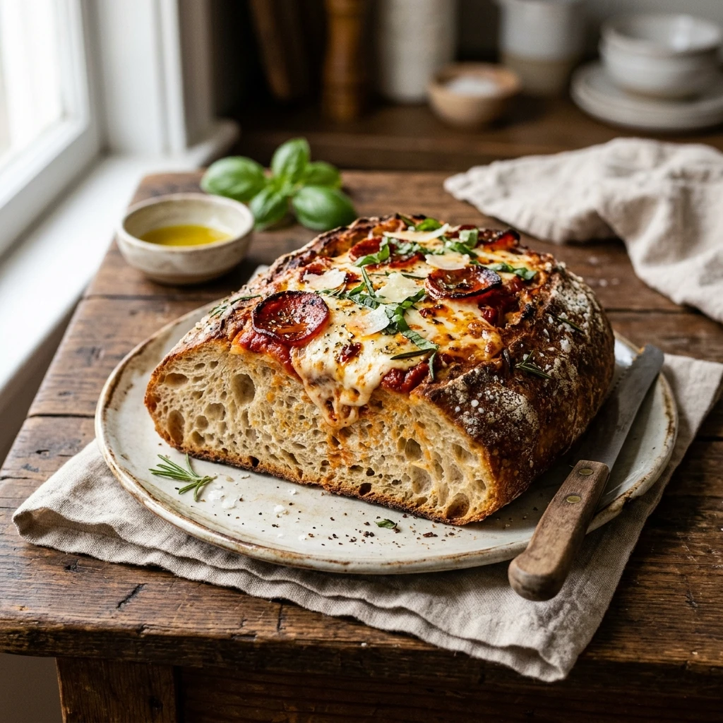 Sourdough Pizza Bread Easy Homemade Beginner Artisan