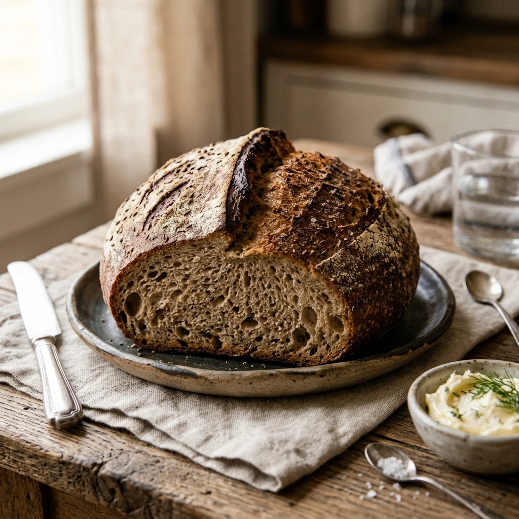 Sourdough Rye Bread Easy Homemade Beginner Artisan