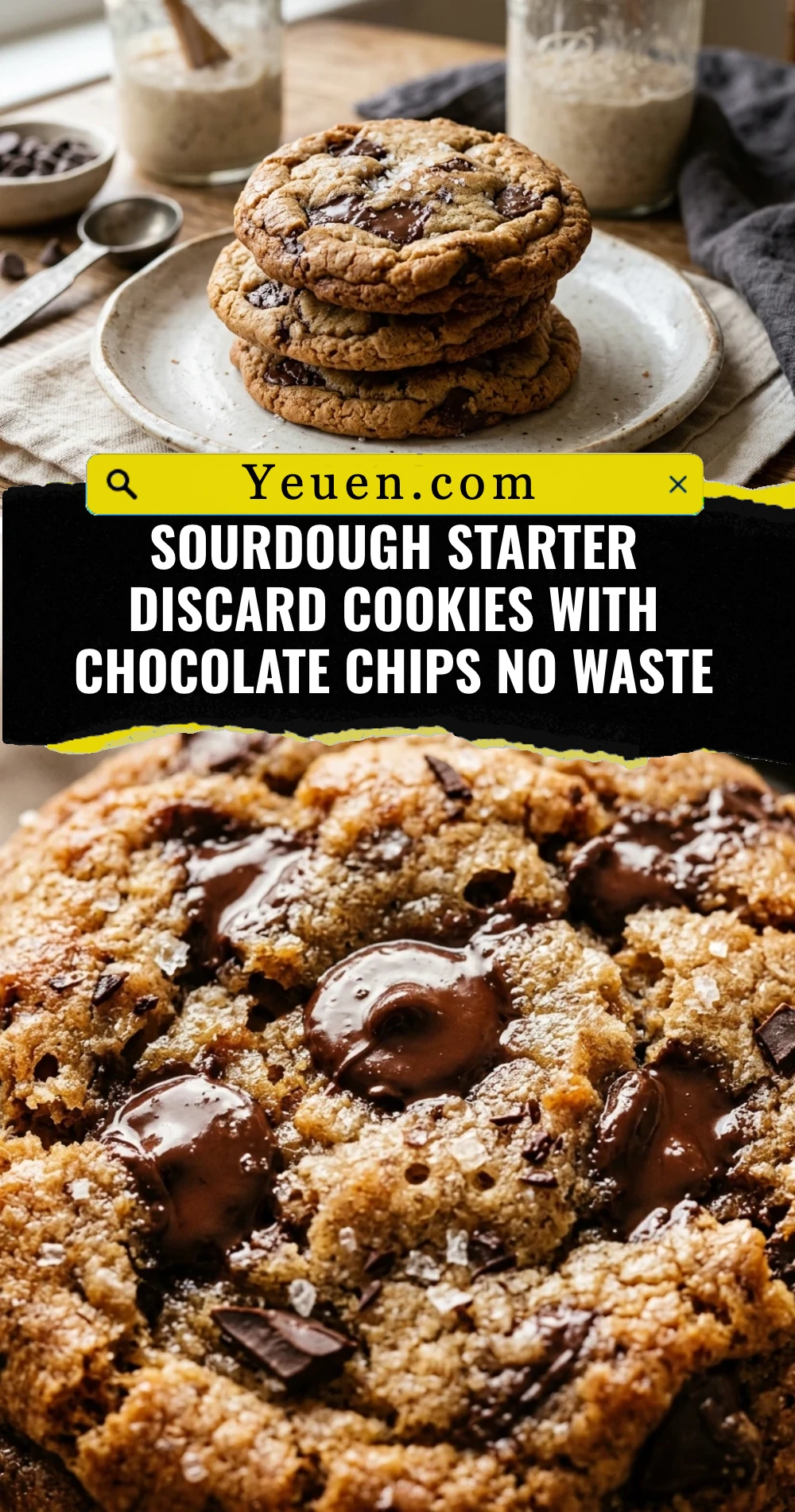 Sourdough Starter Discard Cookies With Chocolate Chips No Waste