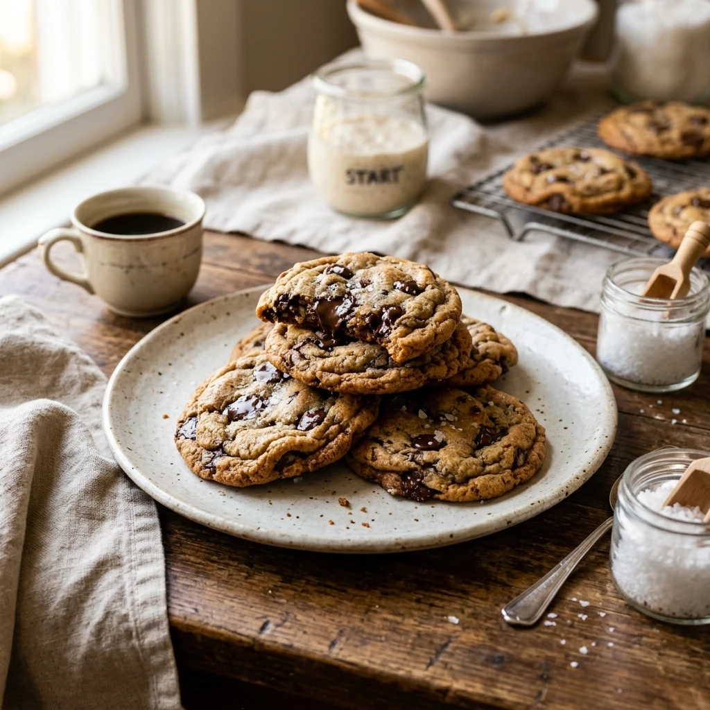 Sourdough Starter Discard Cookies With Chocolate Chips No Waste