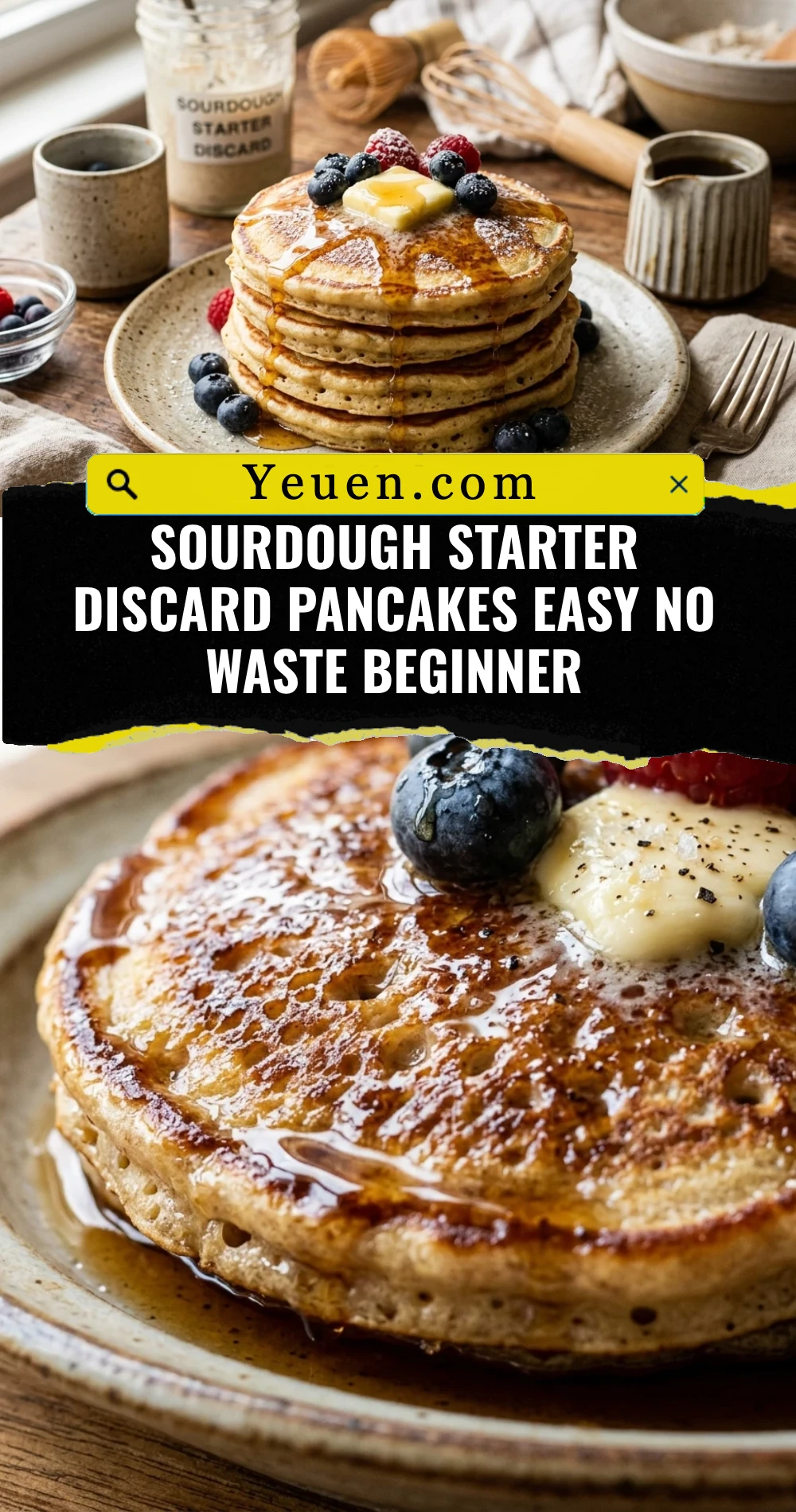 Sourdough Starter Discard Pancakes Easy No Waste Beginner