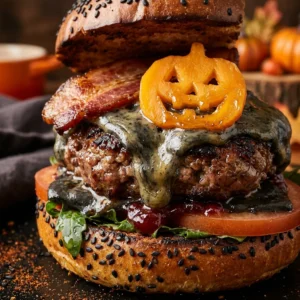 Spooky Halloween Burger Easy Budget Family Approved Fall