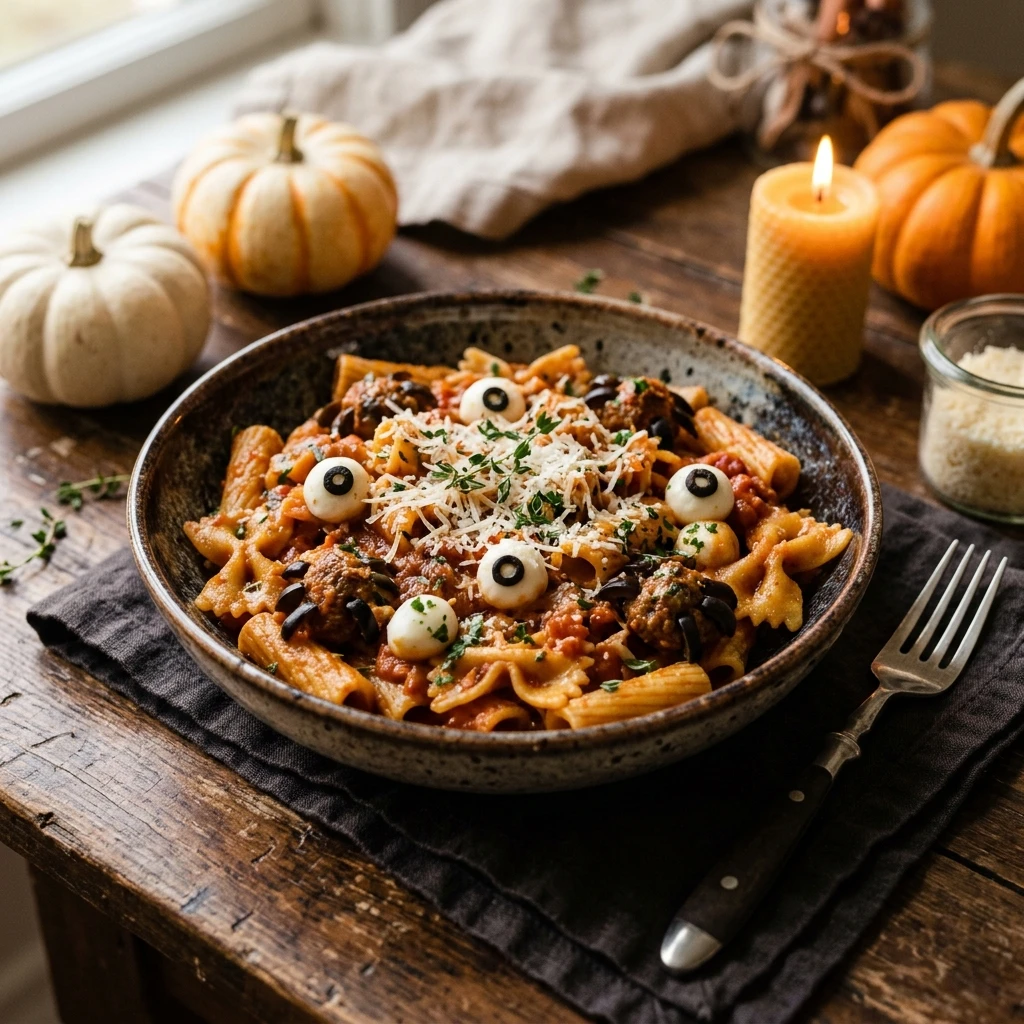 Spooky Halloween Pasta Easy Budget Family Approved Fall