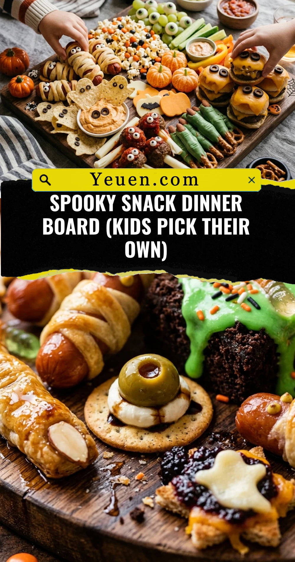 Spooky Snack Dinner Board (Kids Pick Their Own)