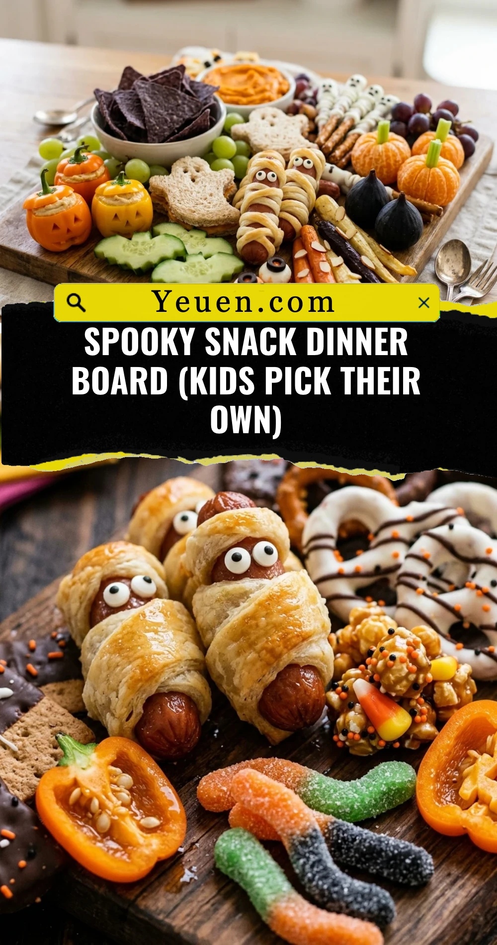 Spooky Snack Dinner Board (Kids Pick Their Own)
