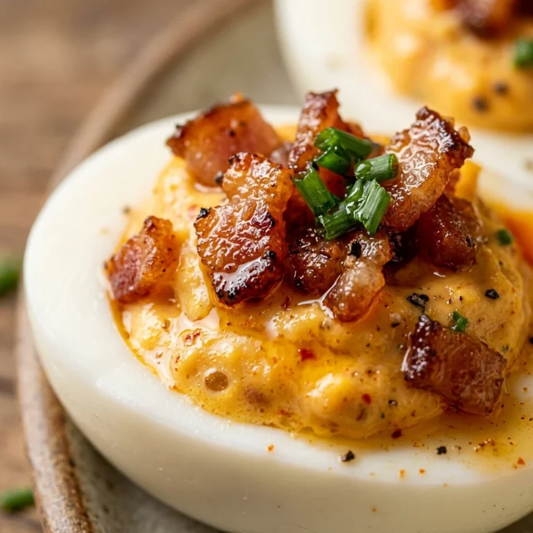 Sriracha and Bacon Deviled Eggs