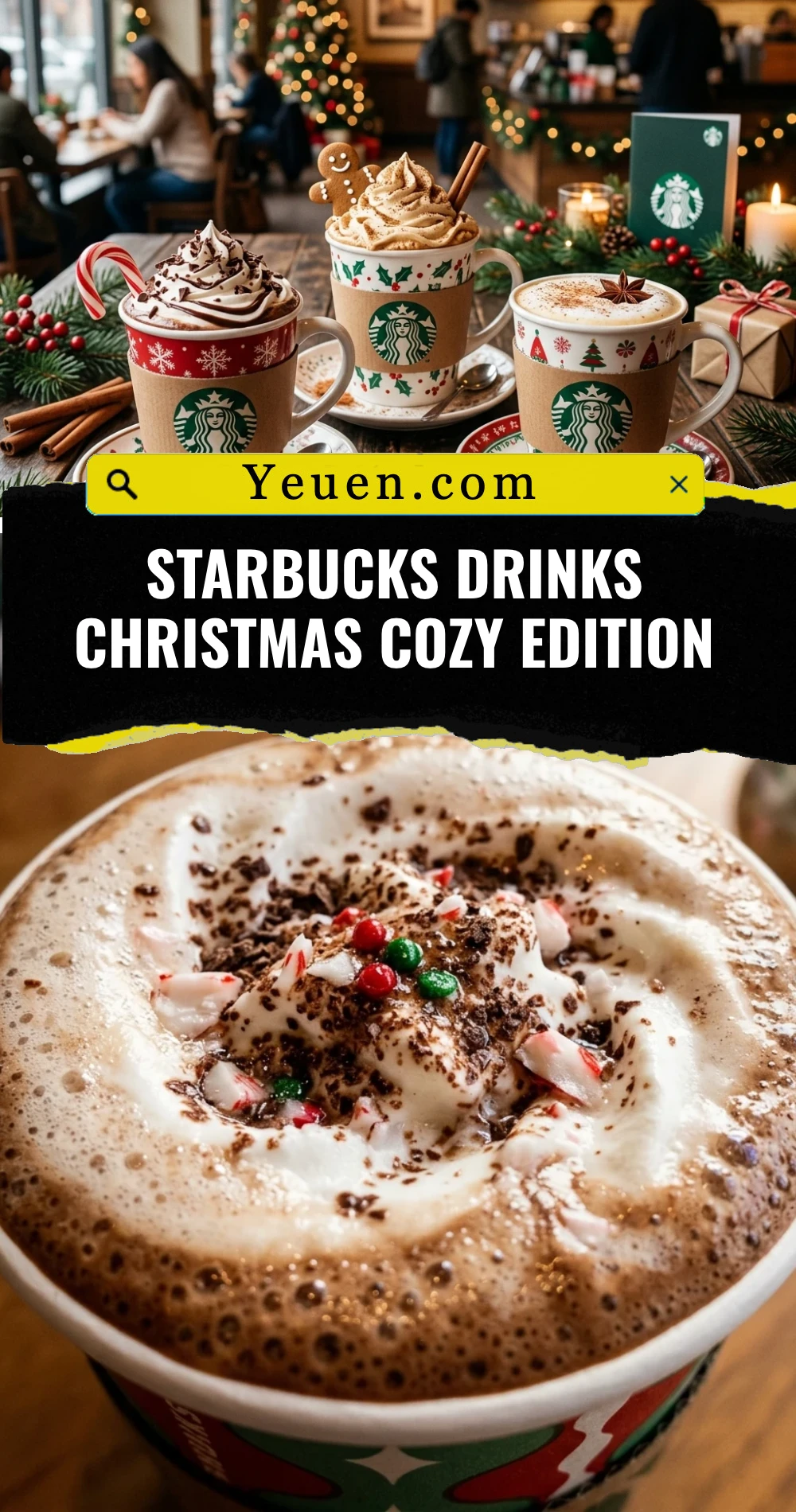 Starbucks Drinks Christmas Cozy Edition