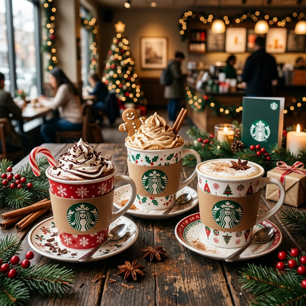 Starbucks Drinks Christmas Cozy Edition