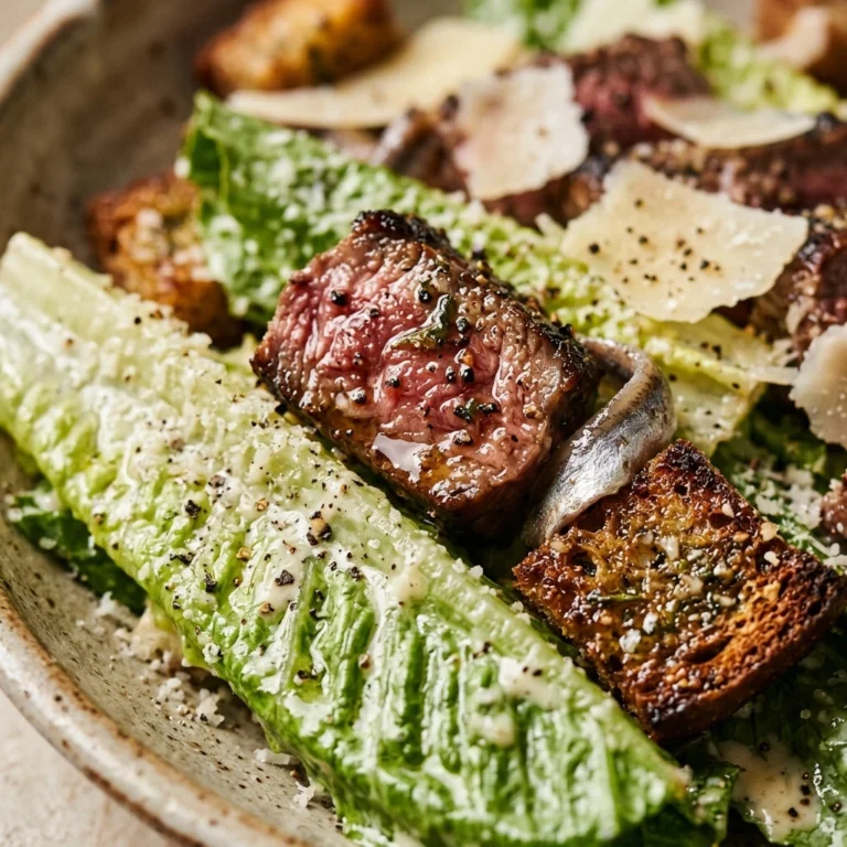 Steak Caesar Salad Loaded High Protein 35g That Goes Hard