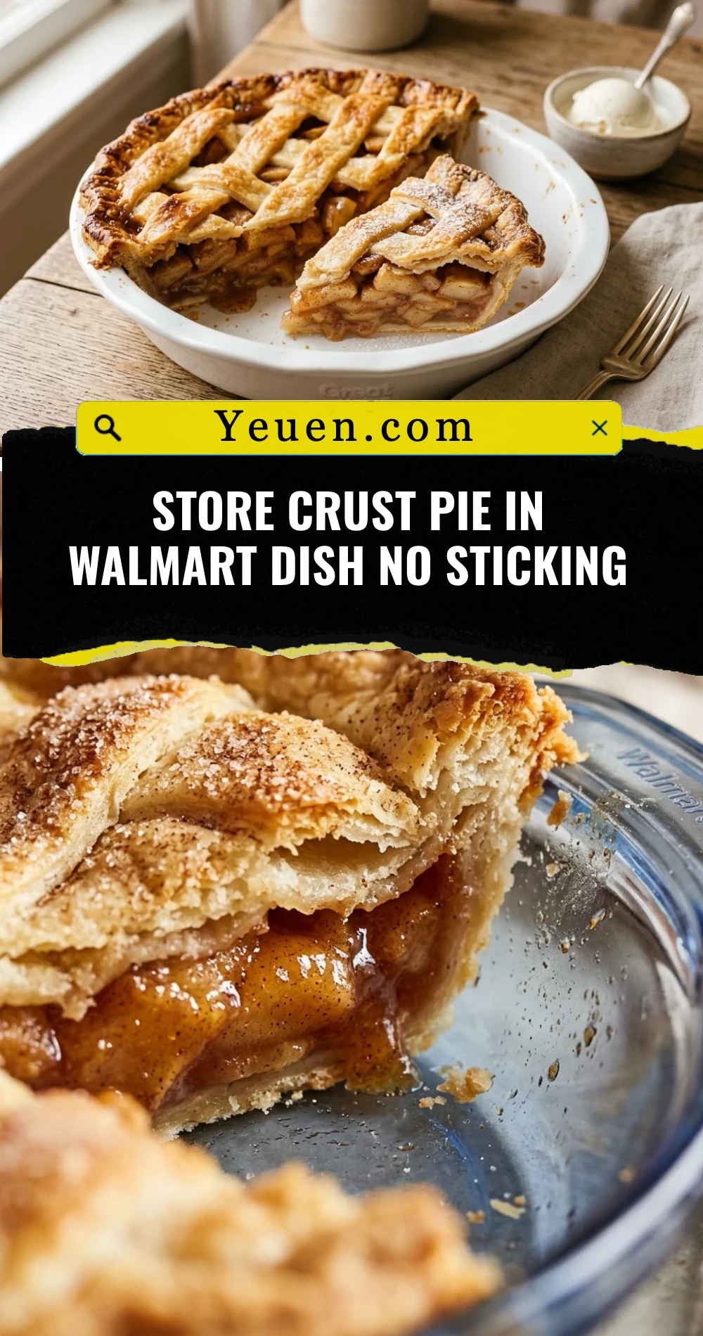 Store Crust Pie In Walmart Dish No Sticking