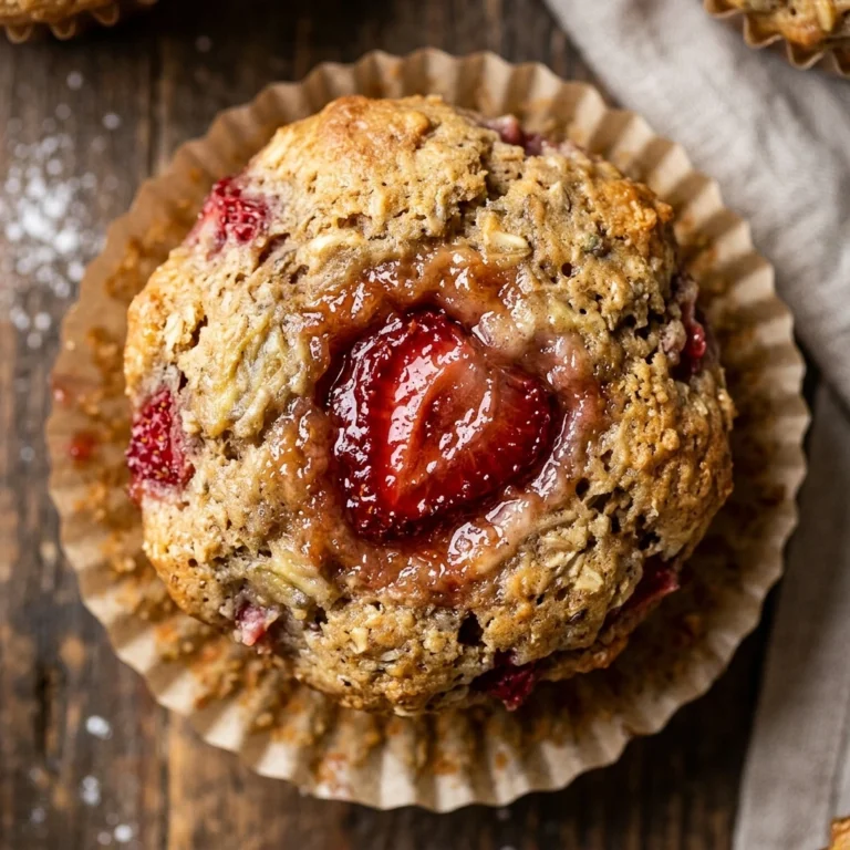 Strawberry Banana Muffins 3 Ingredient Easy