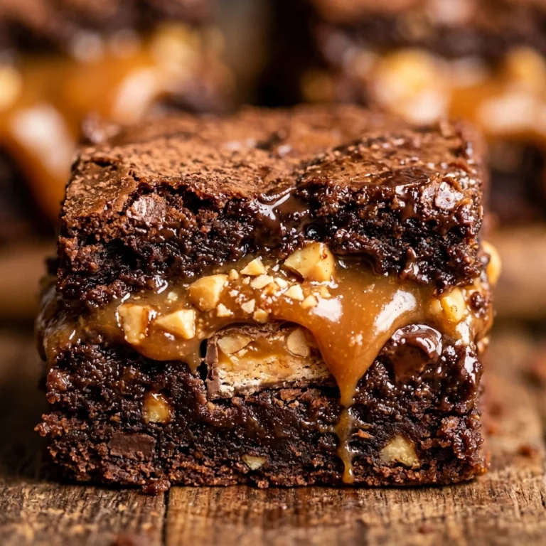 Stuffed Brownies Snickers Fudgy Chewy Stuffed
