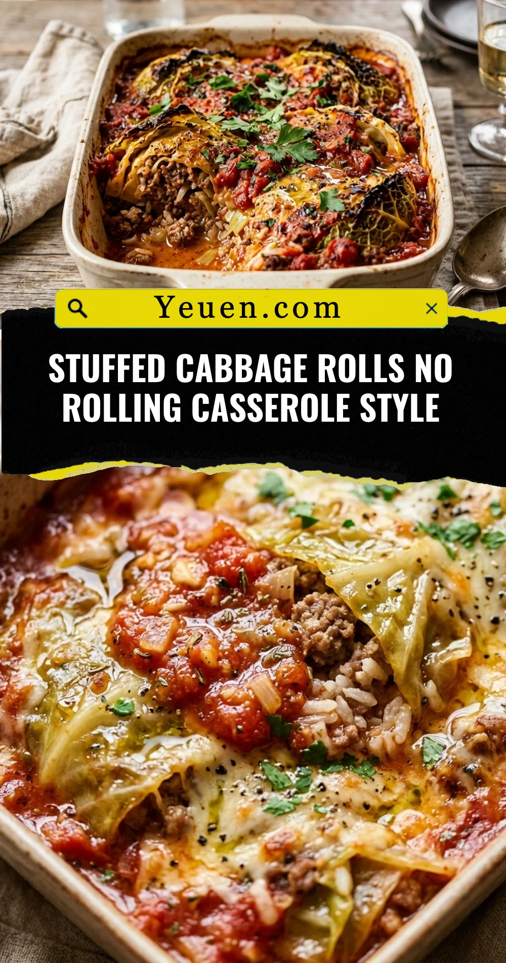 Stuffed Cabbage Rolls No Rolling Casserole Style