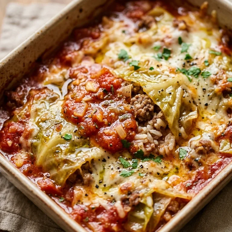 Stuffed Cabbage Rolls No Rolling Casserole Style