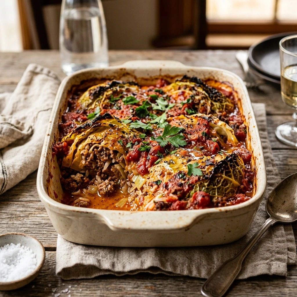 Stuffed Cabbage Rolls No Rolling Casserole Style