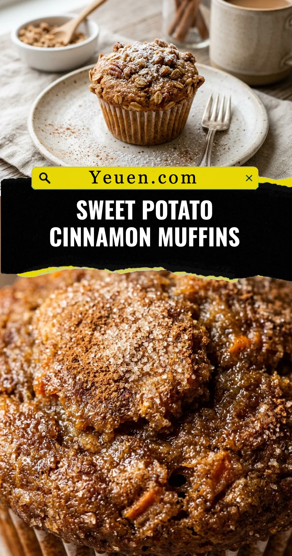 Sweet Potato Cinnamon Muffins