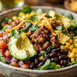 Taco Salad Loaded High Protein 35g