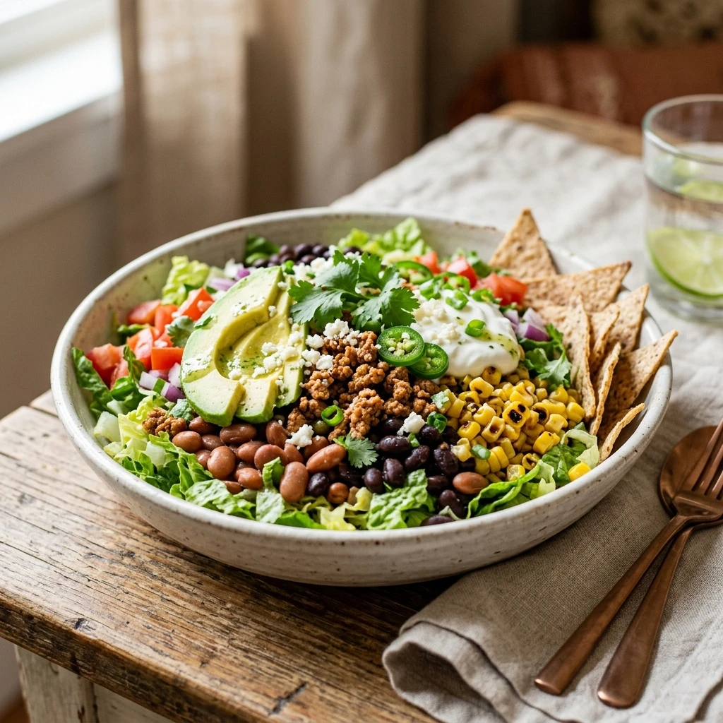 Taco Salad Loaded High Protein 35g