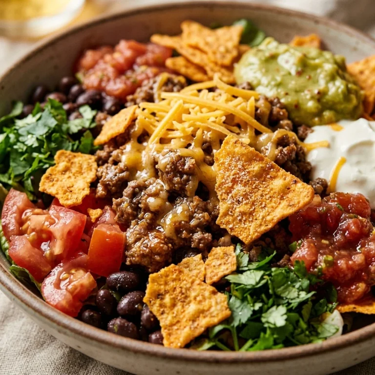 Taco Salad With Doritos Loaded High Protein