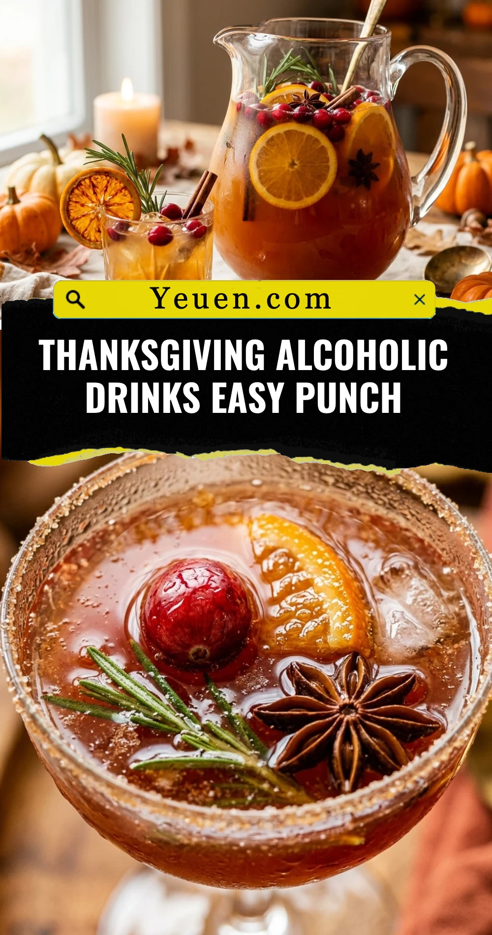 Thanksgiving Alcoholic Drinks Easy Punch