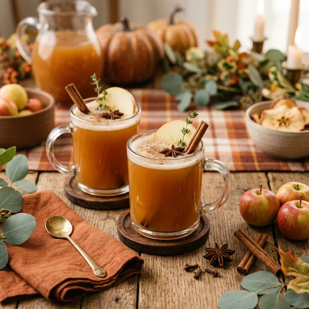 Thanksgiving Apple Cider Drinks Nonalcoholic