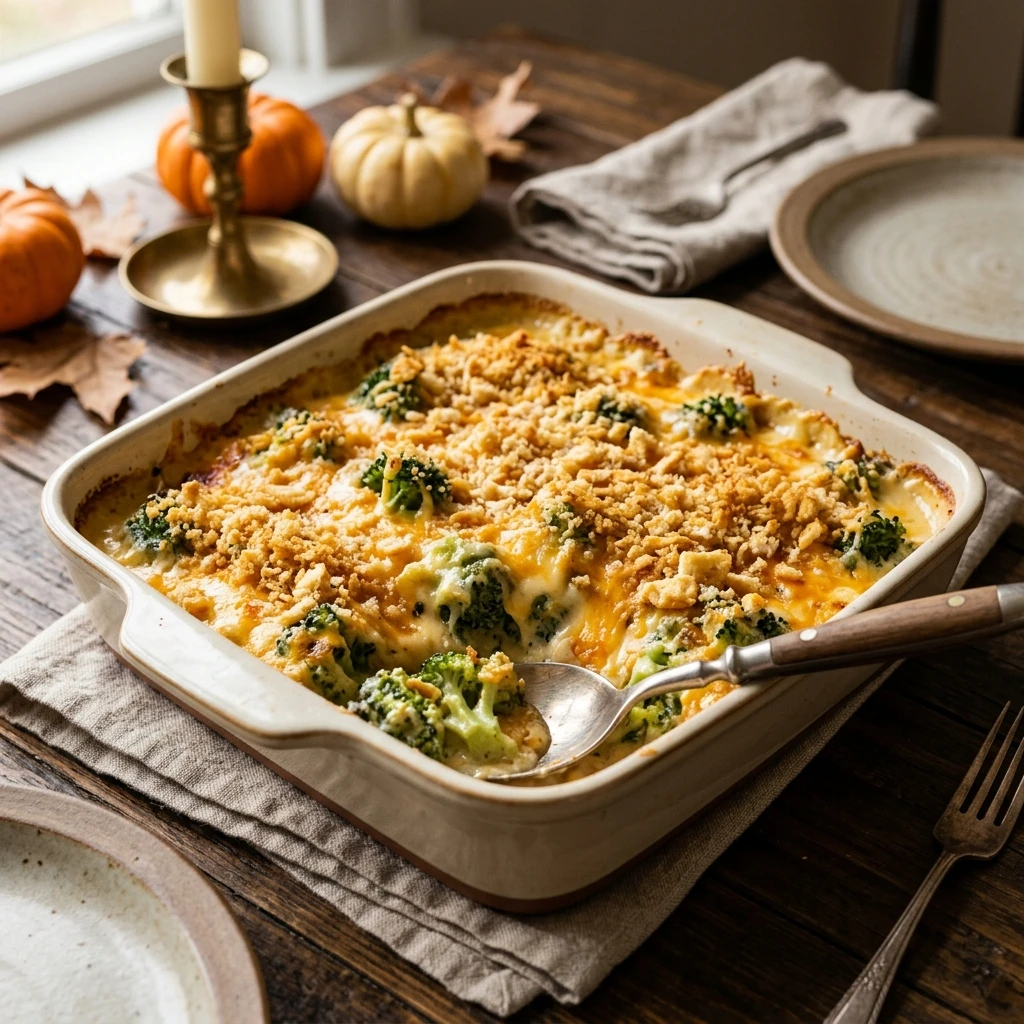 Thanksgiving Broccoli Cheese Casserole Make Ahead