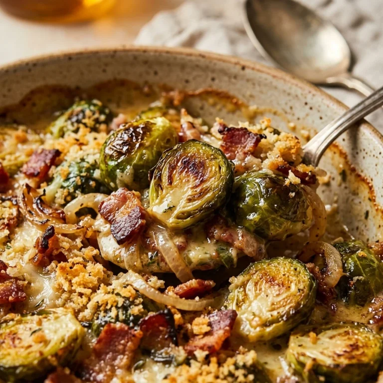 Thanksgiving Brussels Sprouts Casserole Make Ahead