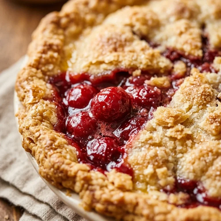 Thanksgiving Cherry Pie Easy Store Crust No Rolling 10 Min Prep No Fail