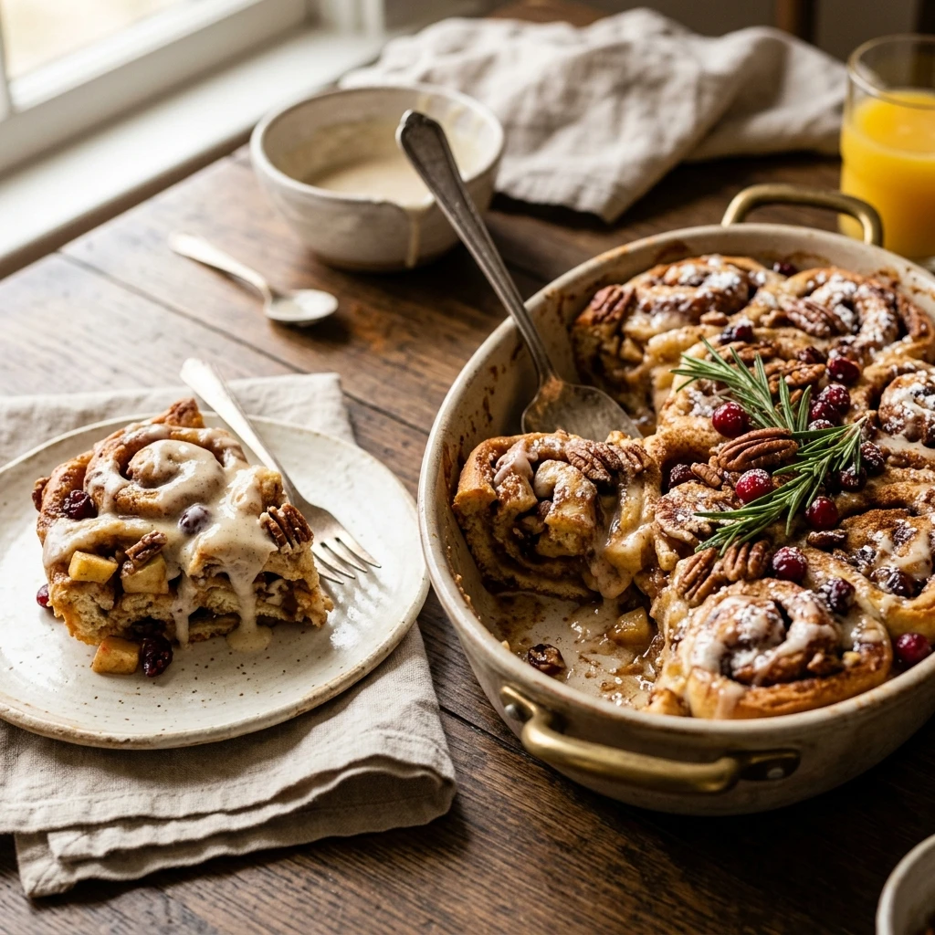 Thanksgiving Cinnamon Roll Casserole Make Ahead Breakfast Feed A Crowd