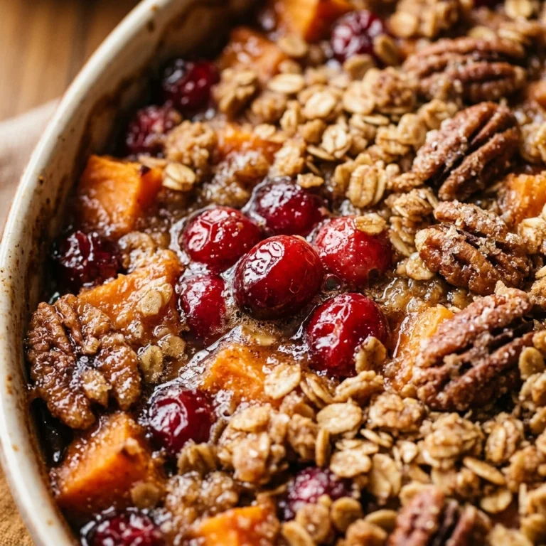 Thanksgiving Cranberry Casserole Sweet Savory Side Easy
