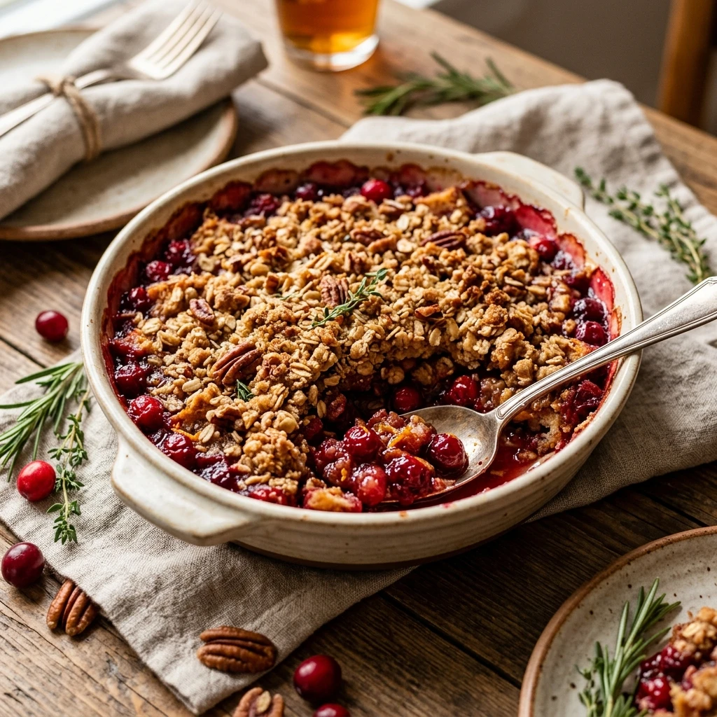 Thanksgiving Cranberry Casserole Sweet Savory Side Easy