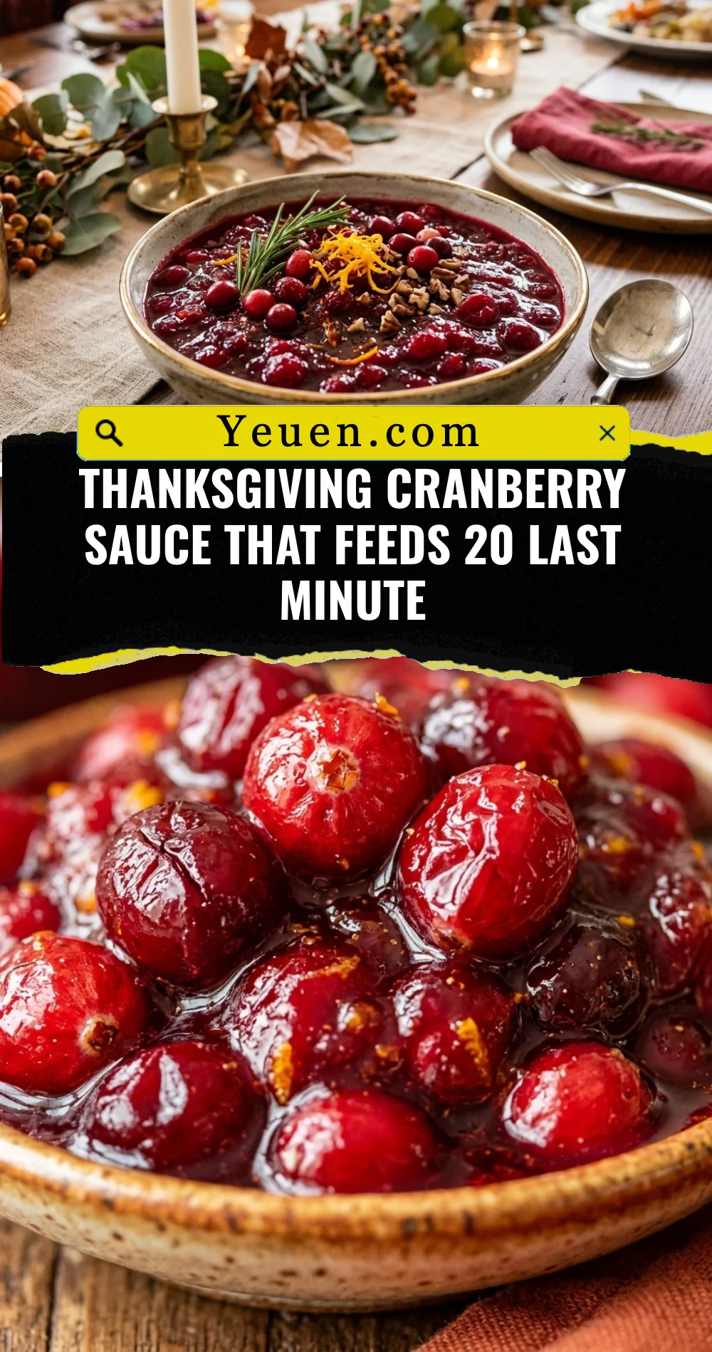Thanksgiving Cranberry Sauce That Feeds 20 Last Minute